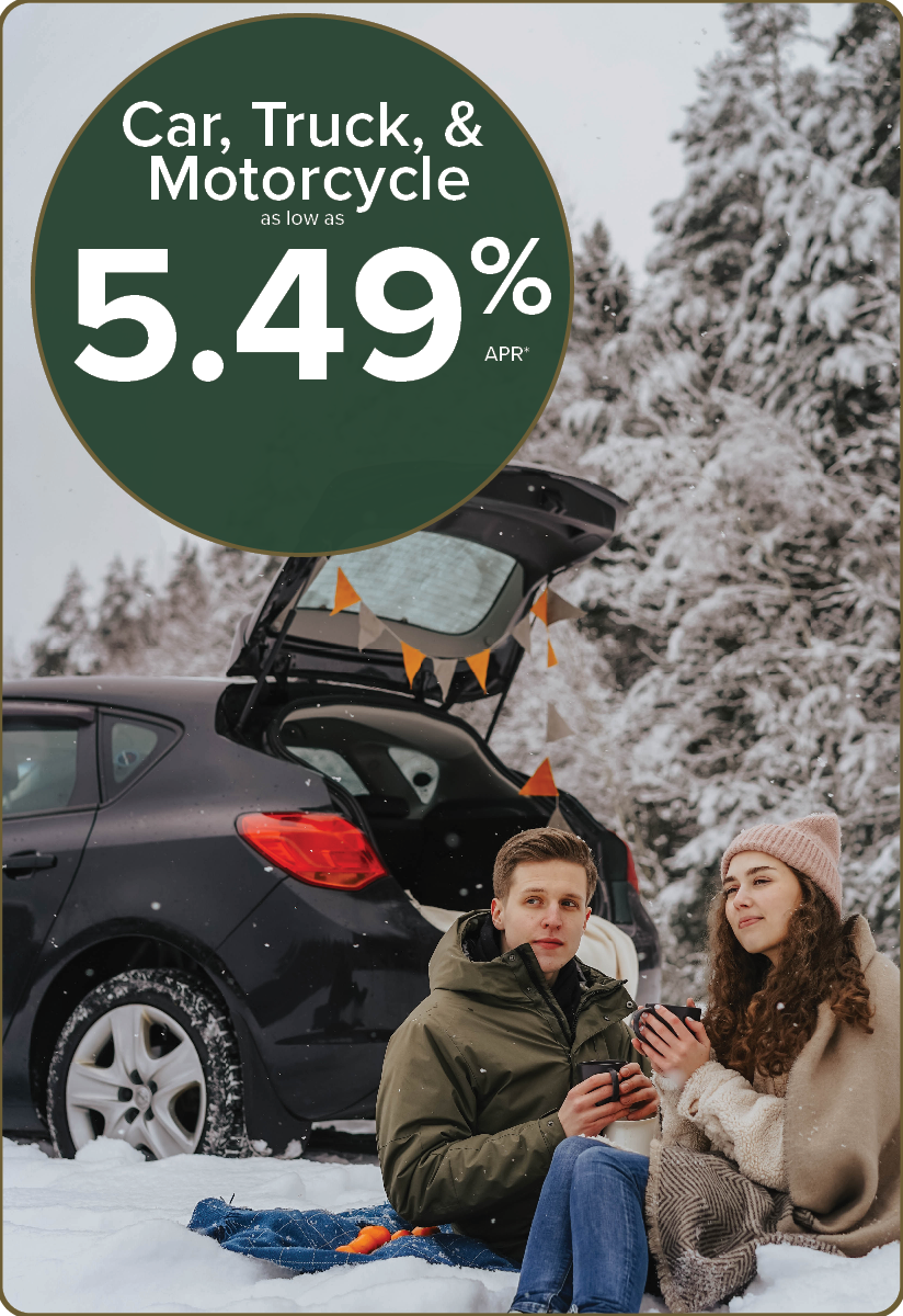 Car, Truck, and Motorcycle as low as 5.49% APR